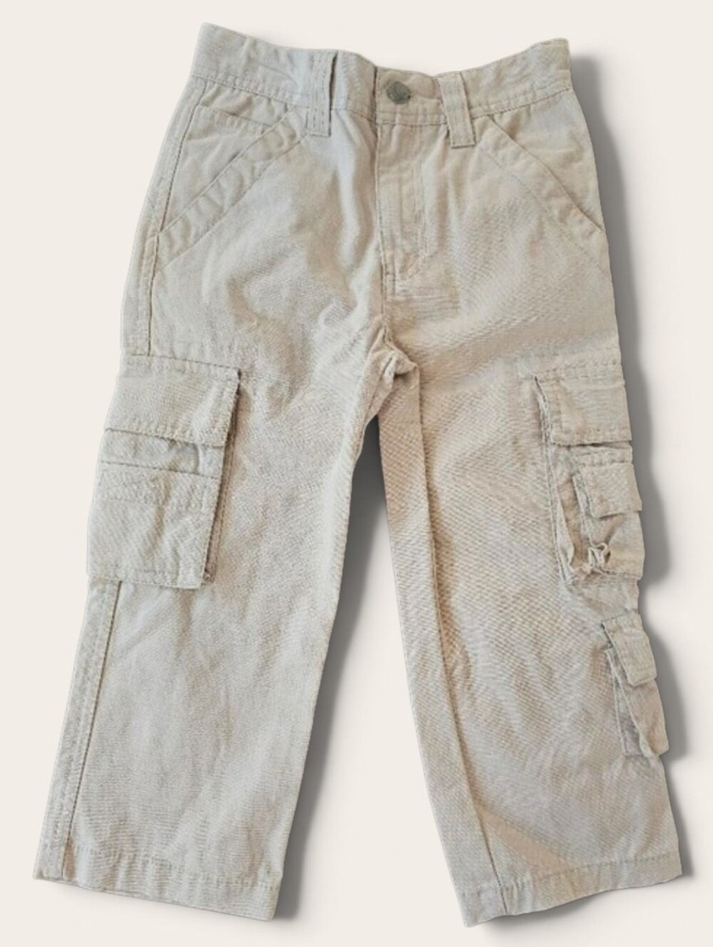 Bass Pro Shop Kids Cargo Pants in Light Beige - Comfortable Casual Bottoms